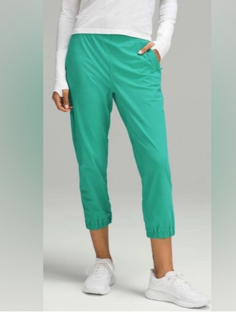 Lululemon Adapted State High-Rise Cropped Jogger In Kelly Green